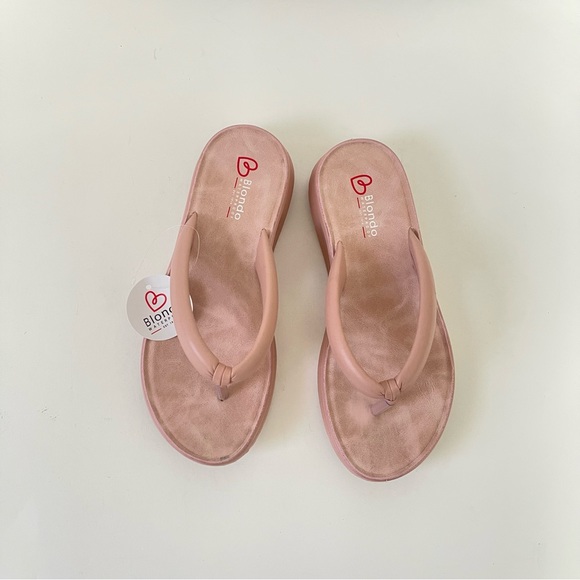 Blondo Abigail Flip Flop Sandal In Blush Color - New In Box - Size 8.5 - Picture 3 of 13